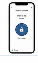 Rendered OSM phone control screen